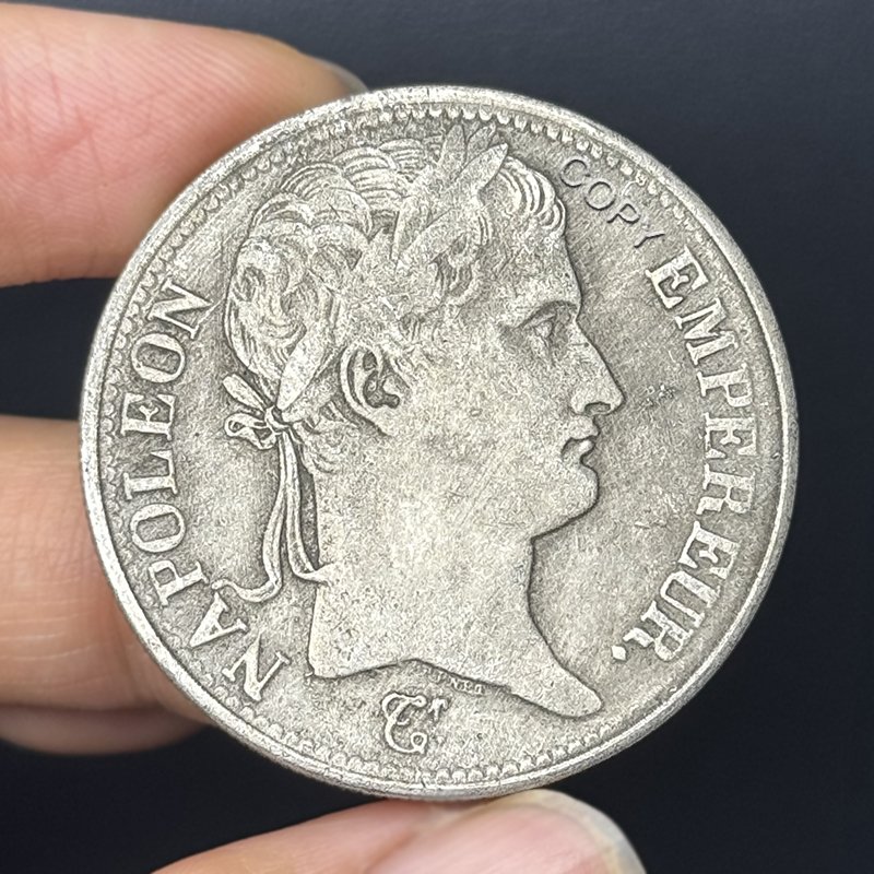 

Реплика памятной монеты Франция 1812 год портрет Наполеона I 5 франков