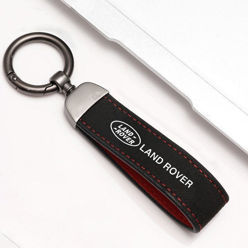 

Брелок с замшевым логотипом, подвесной брелок, подарок для Land Rover Discovery Range Rover Evpque Defender Velar Freelander
