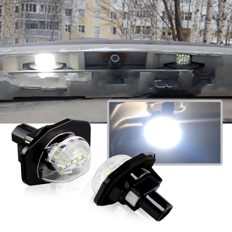 

2 шт. Canbus светодиодные фонари номерного знака для Toyota Alphard/Auris/Corolla-Wgona/Wish/Sienna/Urban Cruiser/Scion автомобильная лампа номерного знака