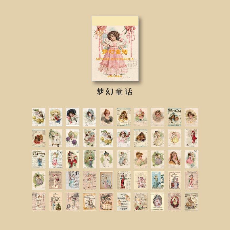 

Набор стикеров Alideco Kawaii Time Past 50 шт