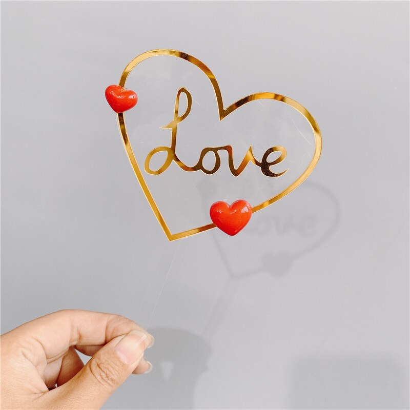 

Золотой акриловый топпер для торта MJCakedecor