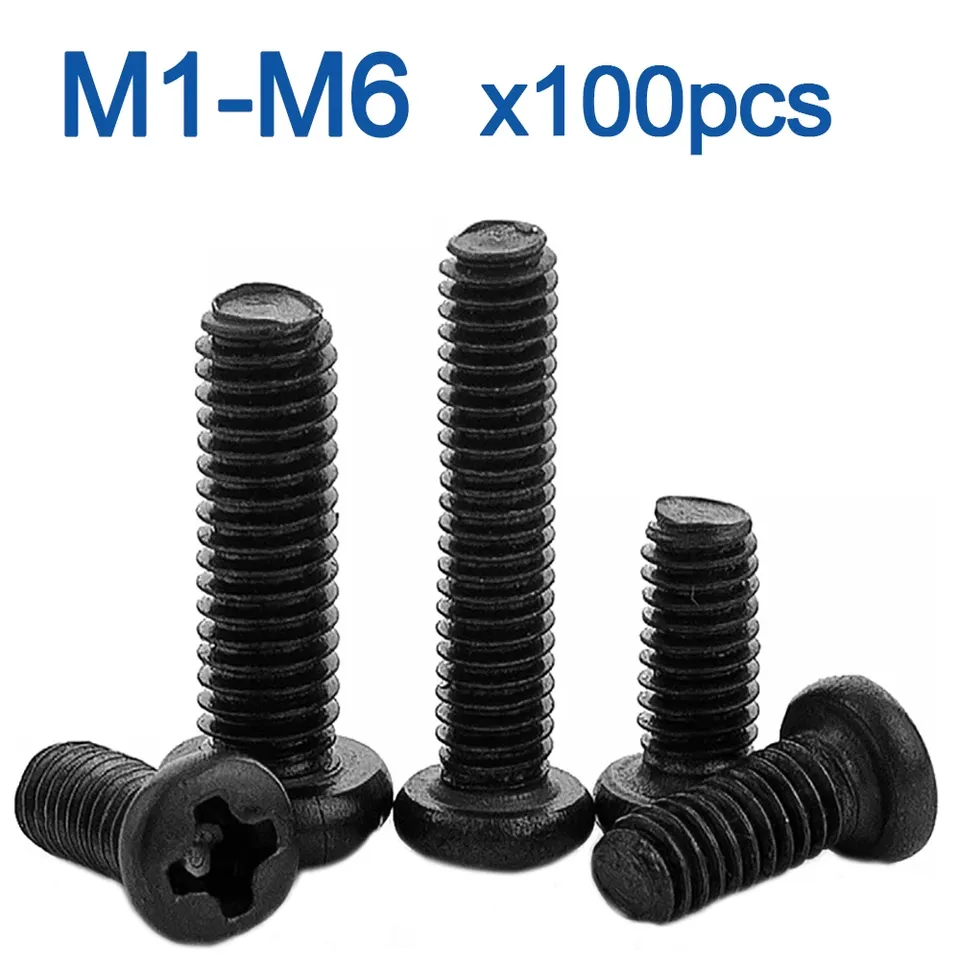 

Винты AZKD черные углеродистые M1 M1.2 M1.4 M1.6 M2 M2.5 M3 M4 M6 GRADE 4.8