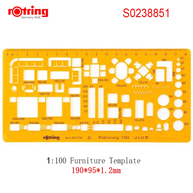 

Rotring Шаблоны мебели 1:50/1:100