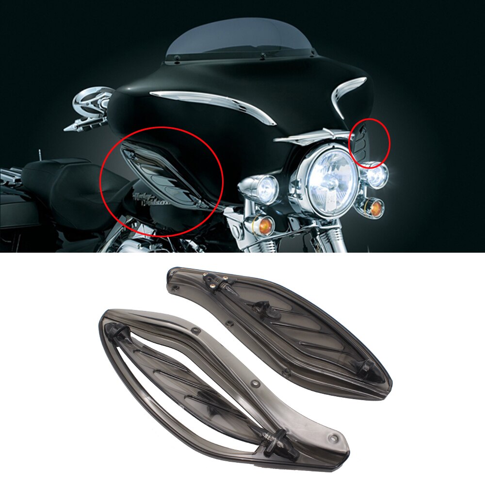 

Дымовой Регулируемый боковой дефлектор крышка для Harley Electra Glide Ultra 96-13