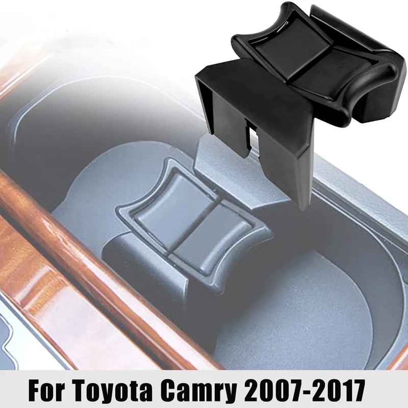 

Для Toyota Camry 2007-2017, подставка под напитки, ограниченная вставка, автомобильная Передняя центральная консоль, органайзер для бутылок, Разделитель с двумя отверстиями