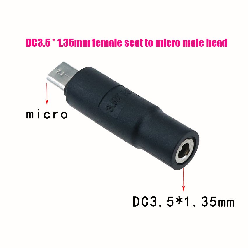 

Cltgxdd Micro USB штекер к DC круглый отверстие штекер 3,5*1,35/4,0*1,7 мм гнездо/штекер 1 шт. мобильный телефон разъем адаптера питания