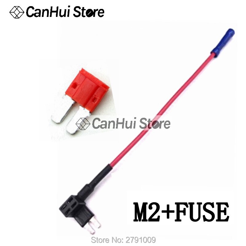 

12V 3PIN M2 MINI SMALL MEDIUM Size Car Fuse Holder Add-a-circuit TAP Adapter with 10A/15A Micro Mini Standard ATM Blade Fuse