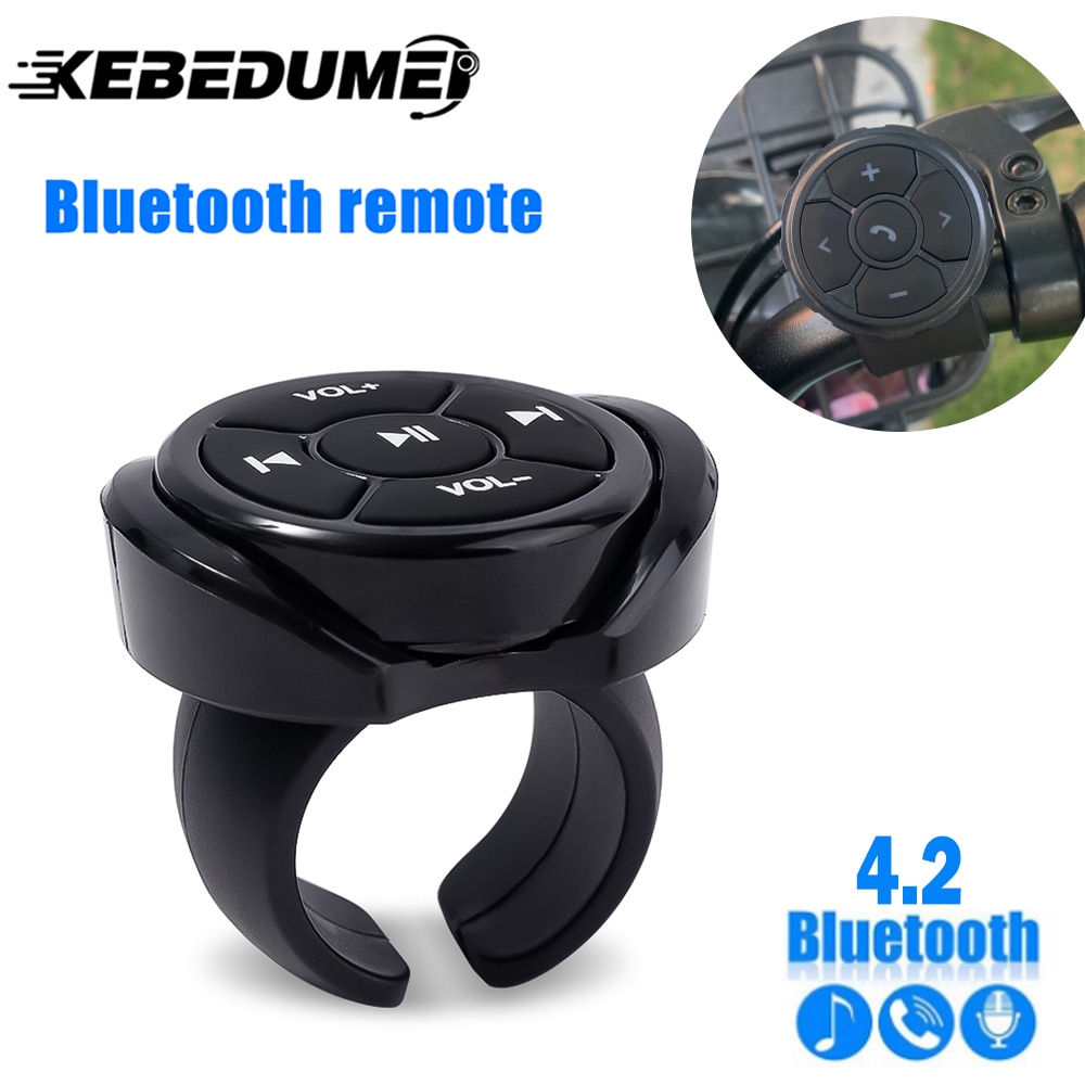

Беспроводной пульт дистанционного управления с кнопкой Bluetooth для автомобиля мотоцикла велосипеда рулевого колеса MP3 музыки для IOS Android телефона планшета
