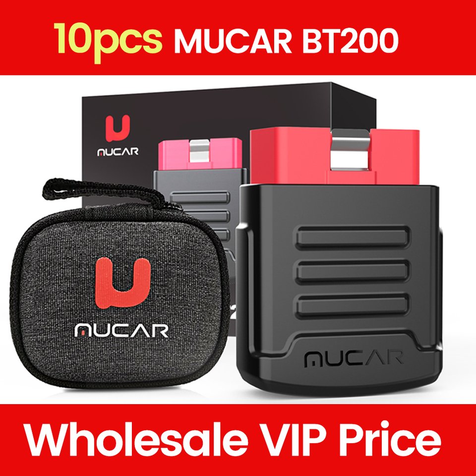 

10-100 шт. MUCAR BT200/BT200 Pro OBD2 диагностический инструмент полная диагностика системы Bluetooth OBD2 считыватель кодов сканер для всех автомобилей