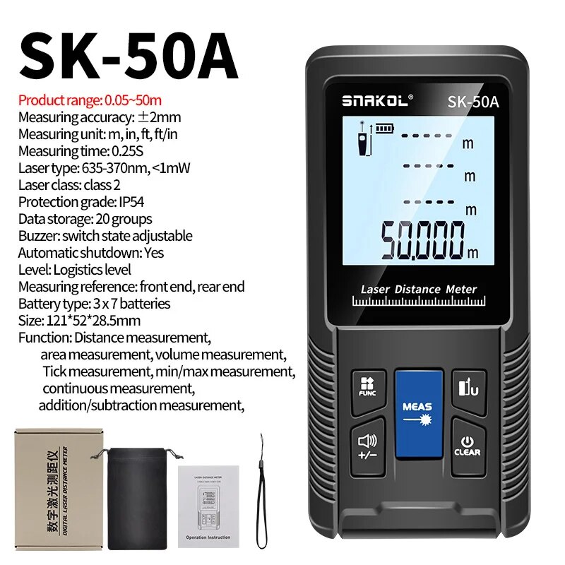 

Лазерный дальномер Cretrust SK-40A 50A 70A 100A 120A
