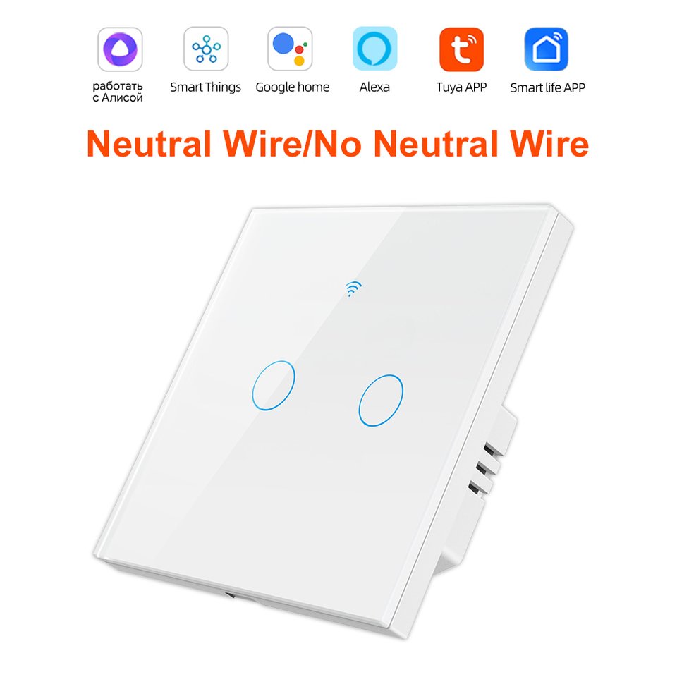 

Tuya Smart Wi-Fi беспроводной сенсорный выключатель