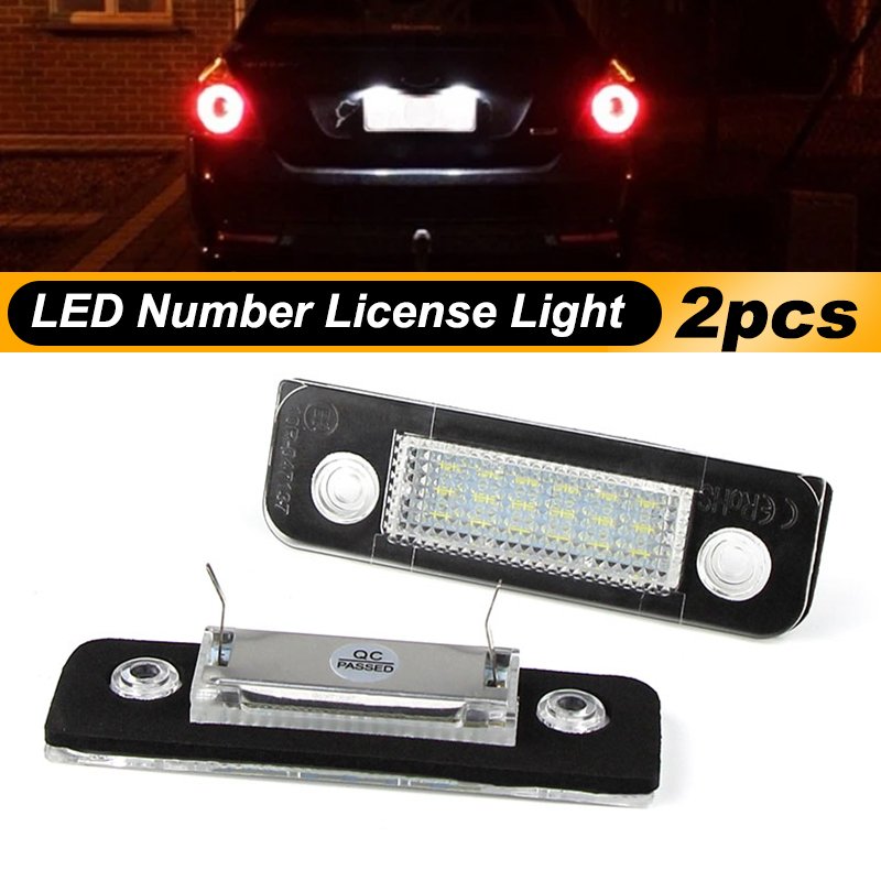 

2 шт. светодиодный фонарь номерного знака Canbus 12 В для Ford Fiesta MK5 2001-2008 Fusion 2001-2011 Mondeo MK2 1996-2000 светодиодные фонари номерного знака