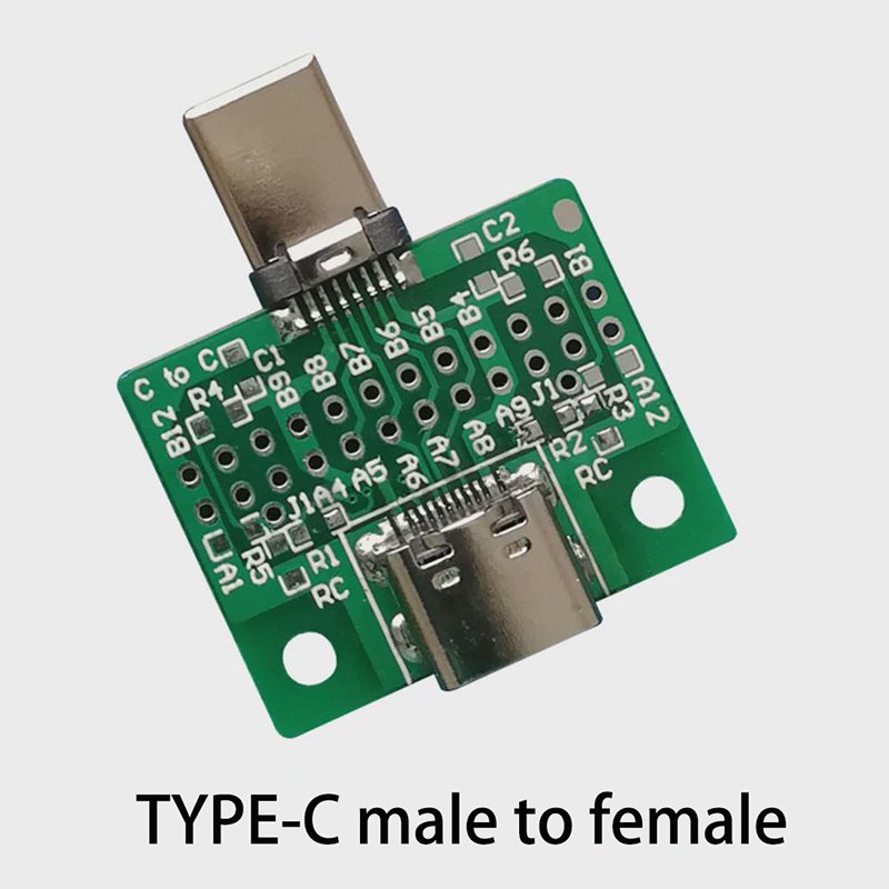 

1 шт. Type-C «папа» / «мама» на «папа» / «мама» USB 3.1 тестовый адаптер для печатной платы типа C 16P 24P 2,54 мм разъем разъема