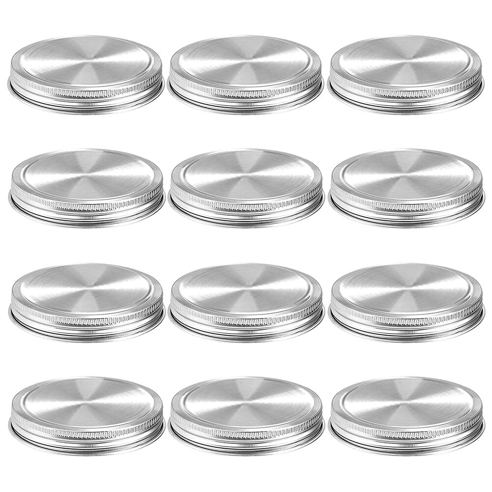 

Крышки для банок Mason Jar серебряные 70/86 мм