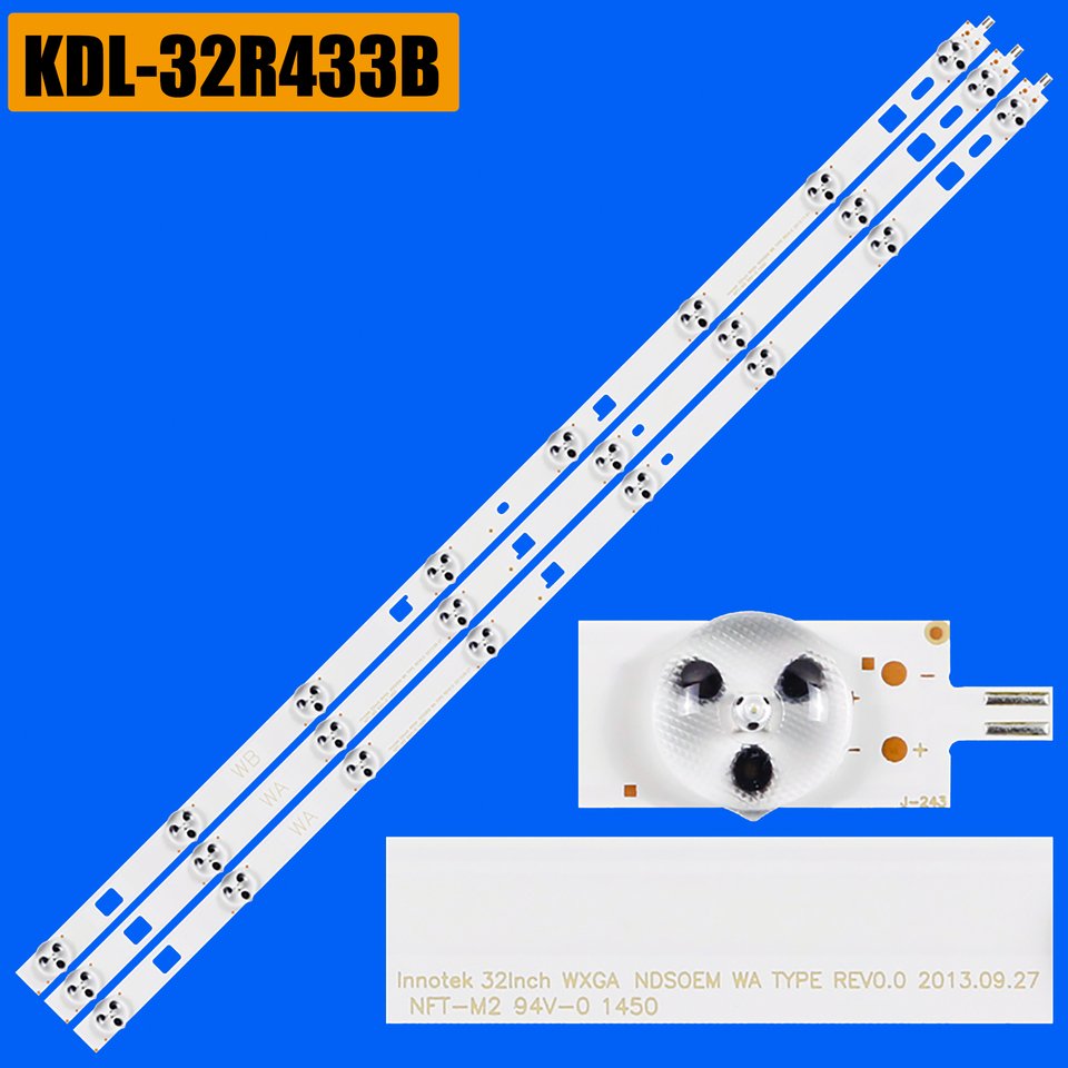 

Светодиодные полосы подсветки для Sony KDL-32R415B KDL-32R413B KDL-32R433B KDL-32R435B