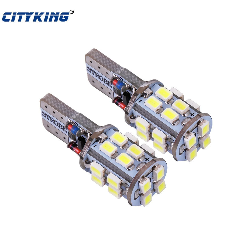 

2 X T10 Светодиодная стробоскопическая вспышка W5W 194 20SMD 1206 3020 светодиодная автомобильная лампа с двумя режимами работы Автомобильный Стробоскоп Белый сигнальный светильник