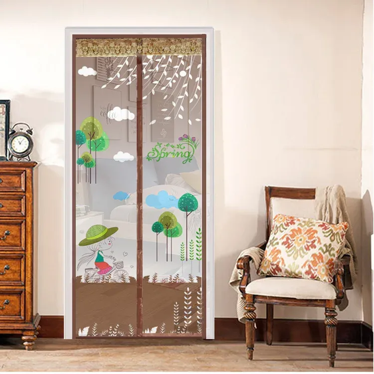 

Магнитная дверная занавеска из органзы