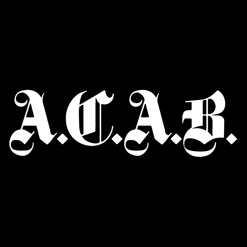 

наклейки на авто ACAB Готический водонепроницаемые наклейки на машину наклейка для авто автонаклейка стикер этикеты винила наклейки стайлинга автомобилей украшения на бампере автомобиля заднее стекло