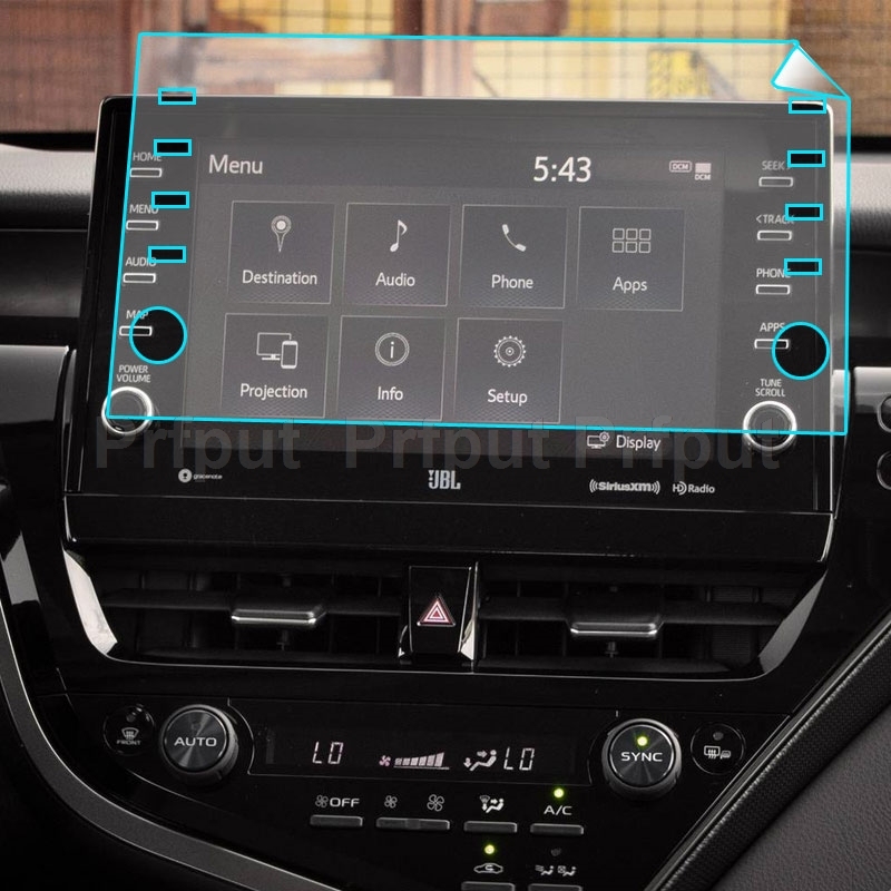 

Защитная пленка для экрана PET для Toyota Camry 2021-2022, 9 дюймов, автомобильное радио, мультимедиа, GPS-навигация, аксессуары для интерьера