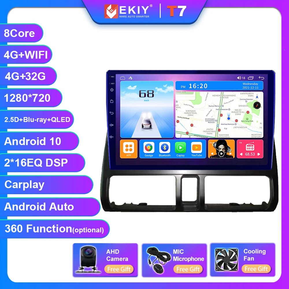 

EKIY T7 для Honda CR-V 2 CRV 2001-2006 4G Android 10,0 автомобильное Стерео Радио мультимедийный видеоплеер навигация GPS Carplay DVD HU