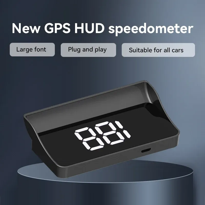 

Xiaomi автомобильный проекционный GPS новый стиль Hd спидометр скорость Kmh цифровой Hud проектор на лобовом стекле электроника аксессуары дисплей