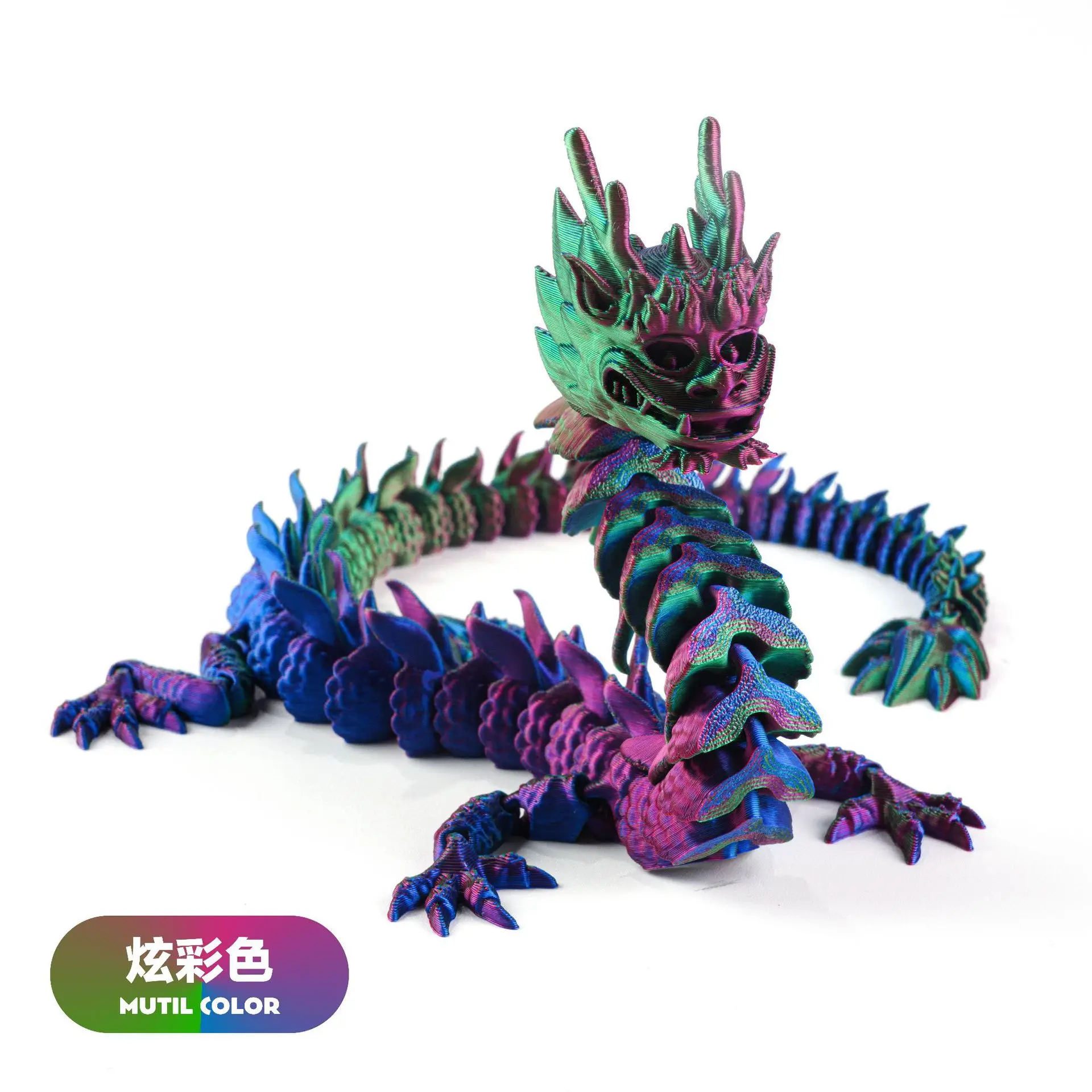 

3D Печатный шарнирный дракон 33 см