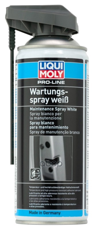 

7387 Liquimoly Грязеотталкивающая Белая Смазка Pro-Line Wartungs-Spray Weiss (0,4Л) LIQUI MOLY арт. 7387