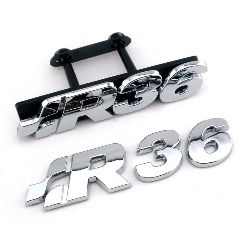 

R36 Значок эмблемы гриля R36 Задний багажник с надписью Chrome 3C 0853675 AE739 Новая эмблема автомобиля GOLF Part