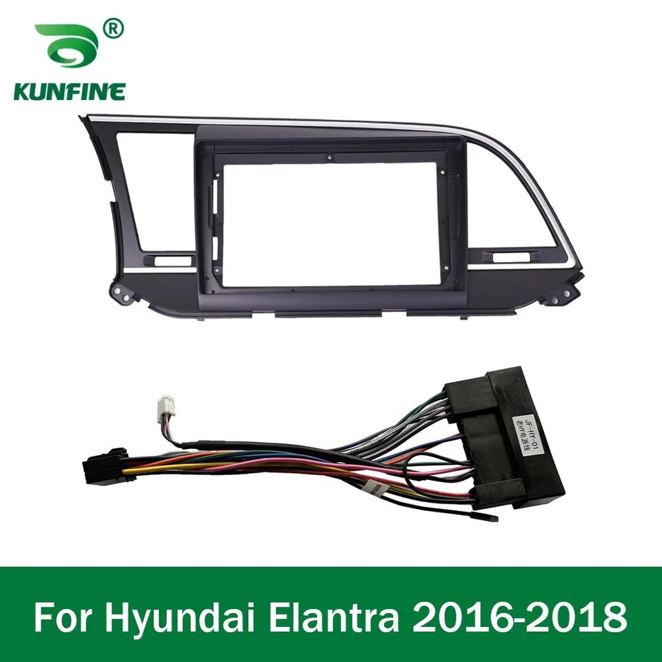 

Автомобильный GPS-навигатор, стерео для Hyundai Elantra 2016 2017 2018, радио панель, рамка, подходит для 2Din, 9-дюймовый экран головного устройства приборной панели