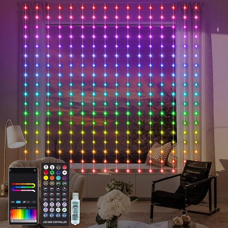 

RGB Гирлянда-занавеска Wonstella Dreamcolor
