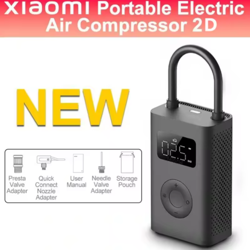 

Xiaomi Mijia Air Pump 2 Портативный Автомобильный И Велосипедный Воздушный Насос 150PSI С Определением Давления В Шинах 2000 ...