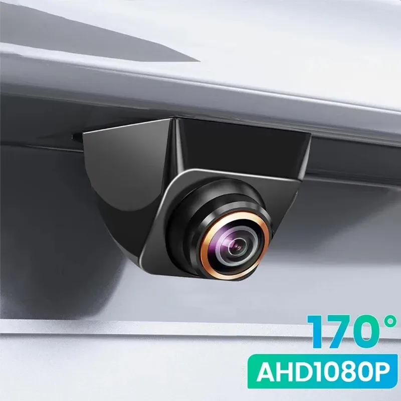 

AHD Автомобильная камера заднего вида, реверсивное изображение 1080P, высокое разрешение, широкий угол обзора 170 °, объектив «рыбий глаз» ночного видения, Автомобильная камера заднего вида