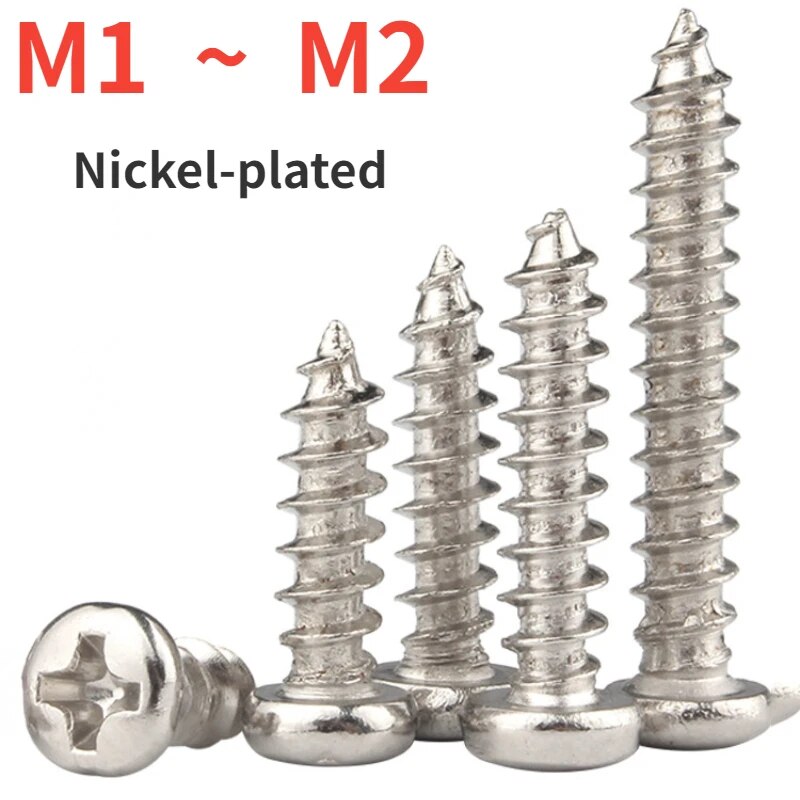

Самонарезающие винты из углеродистой стали M1 M1.2 M1.4 M1.5 M1.7 M1.8 M2