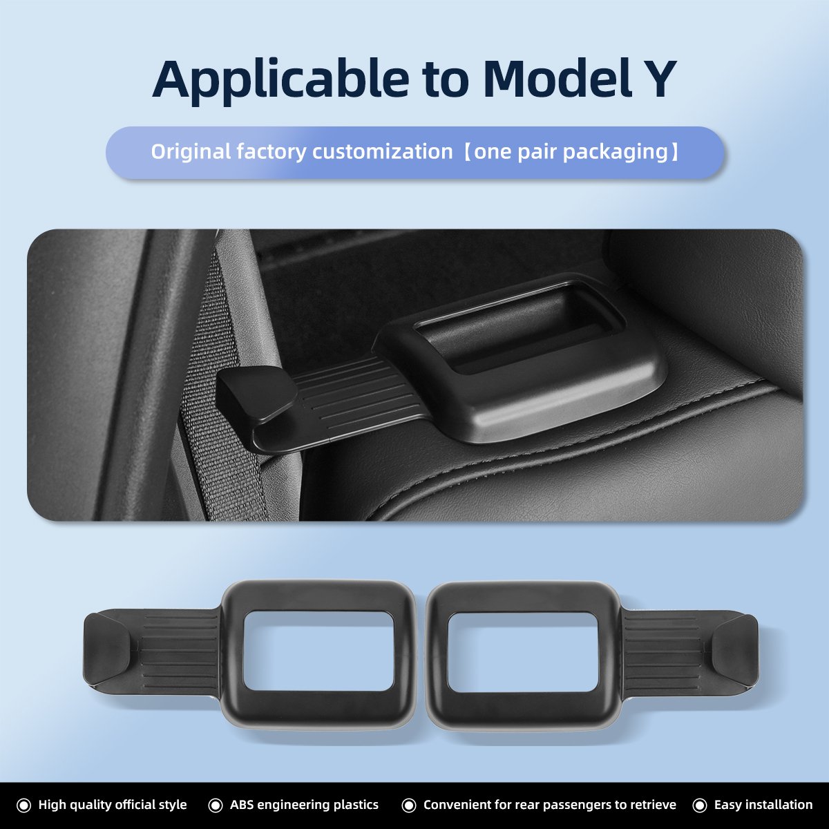 

Держатель ремня безопасности Tesla Model Y, аксессуары для салона автомобиля, ограничитель направляющего ремня заднего сиденья, защитная пряжка ремня безопасности 2021-2023