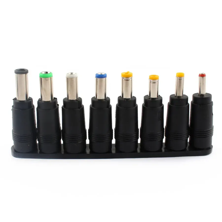 

8 шт. Адаптеры питания AC DC 5.5x2.1 мм, черный, ПВХ