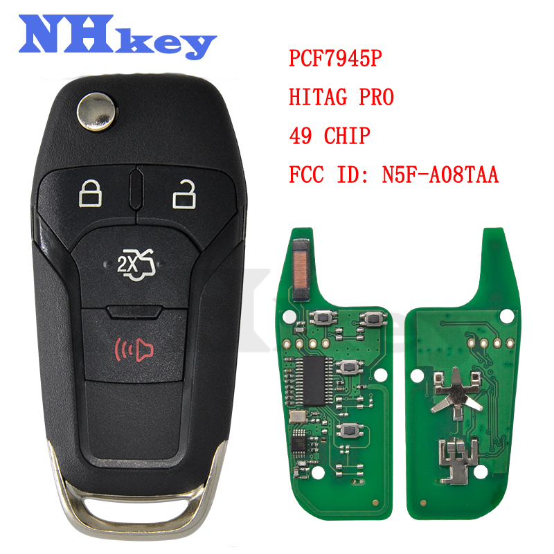 

Ключ дистанционного управления NHkey для Ford Escort Fusion 2013-2016 ID49 чип 315 МГц FCCID N5F-A08TAA авто умная замена флип
