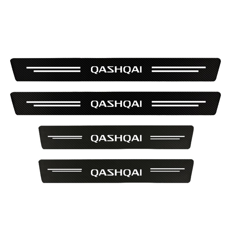 

4 шт., защитные наклейки на пороги автомобиля Nissan Qashqai J10 J11