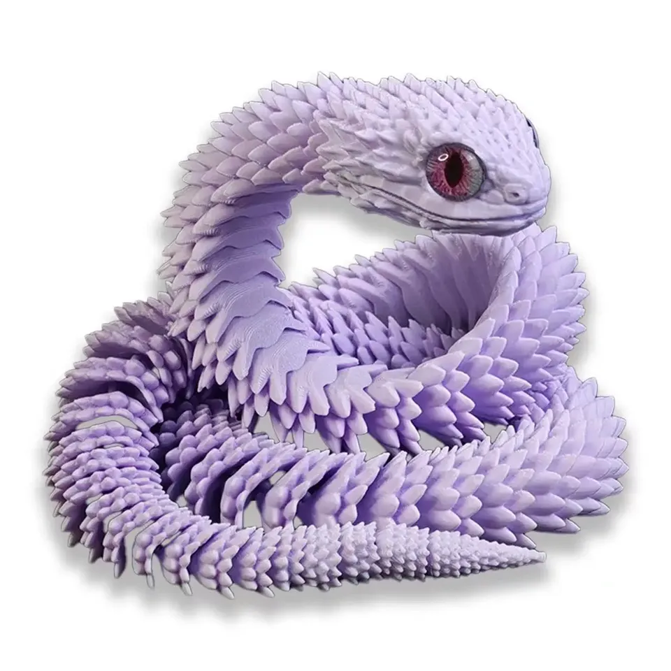 

3D Печатная пластиковая змея