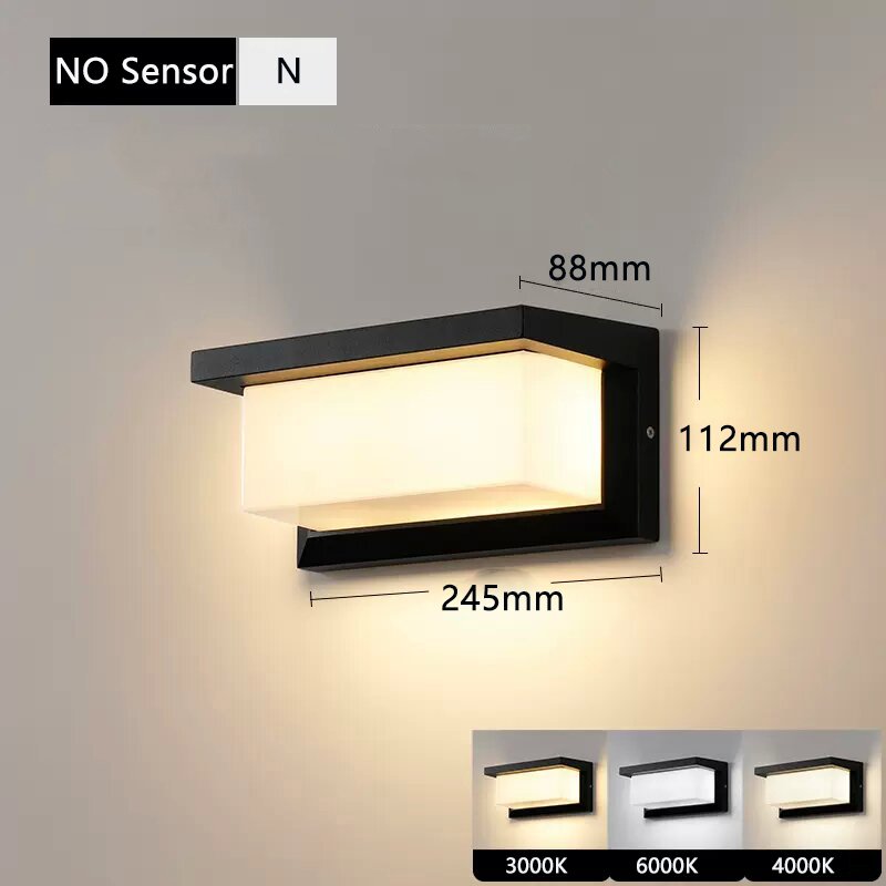 

Настенный светодиодный светильник Zhengde lighting, черный, 20 Вт