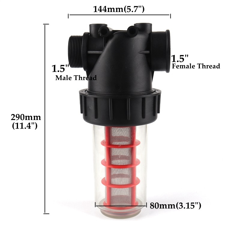

Фильтр для воды NuoNuoWell 1.5", прозрачный, нержавеющая сталь