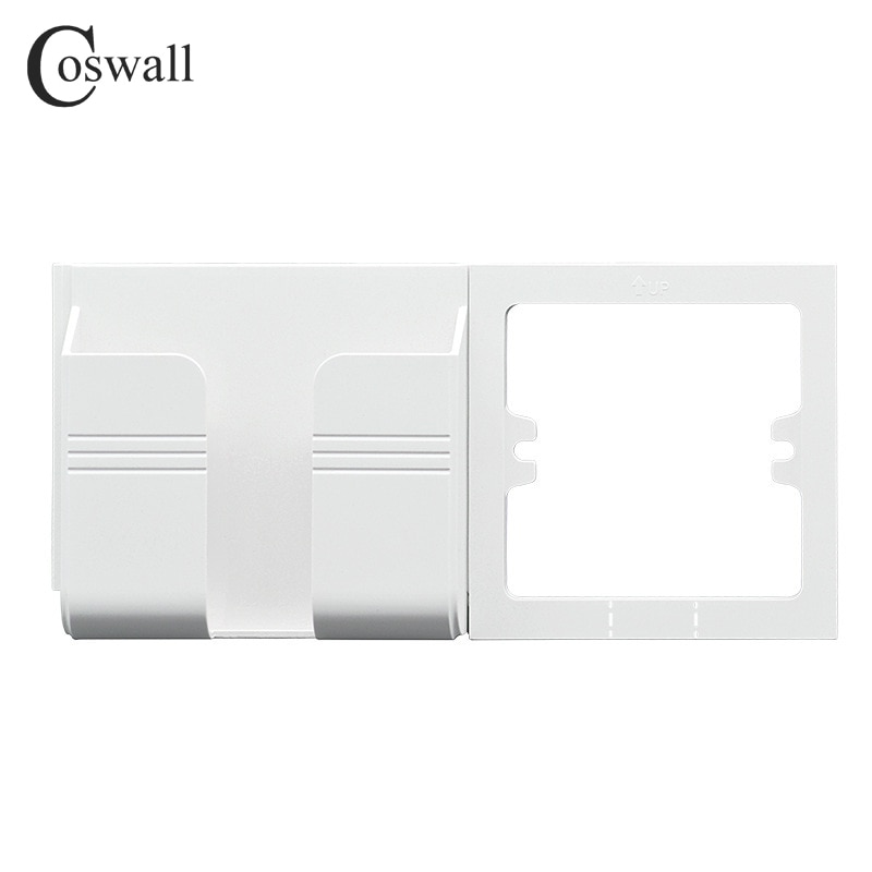 

Настенная розетка-держатель для телефона Coswall CS-WPS-S1-01-11 белая