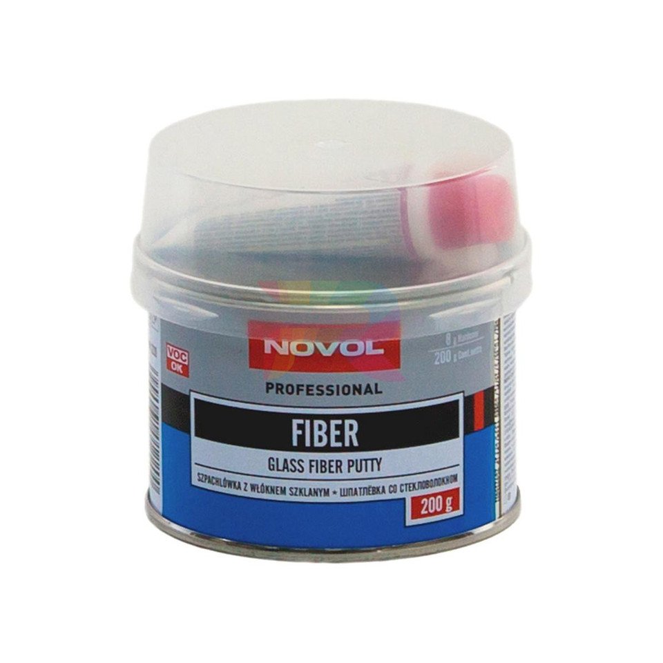 

Шпатлевка со стекловолокном Novol Fiber Glass Putty 0,2 кг.