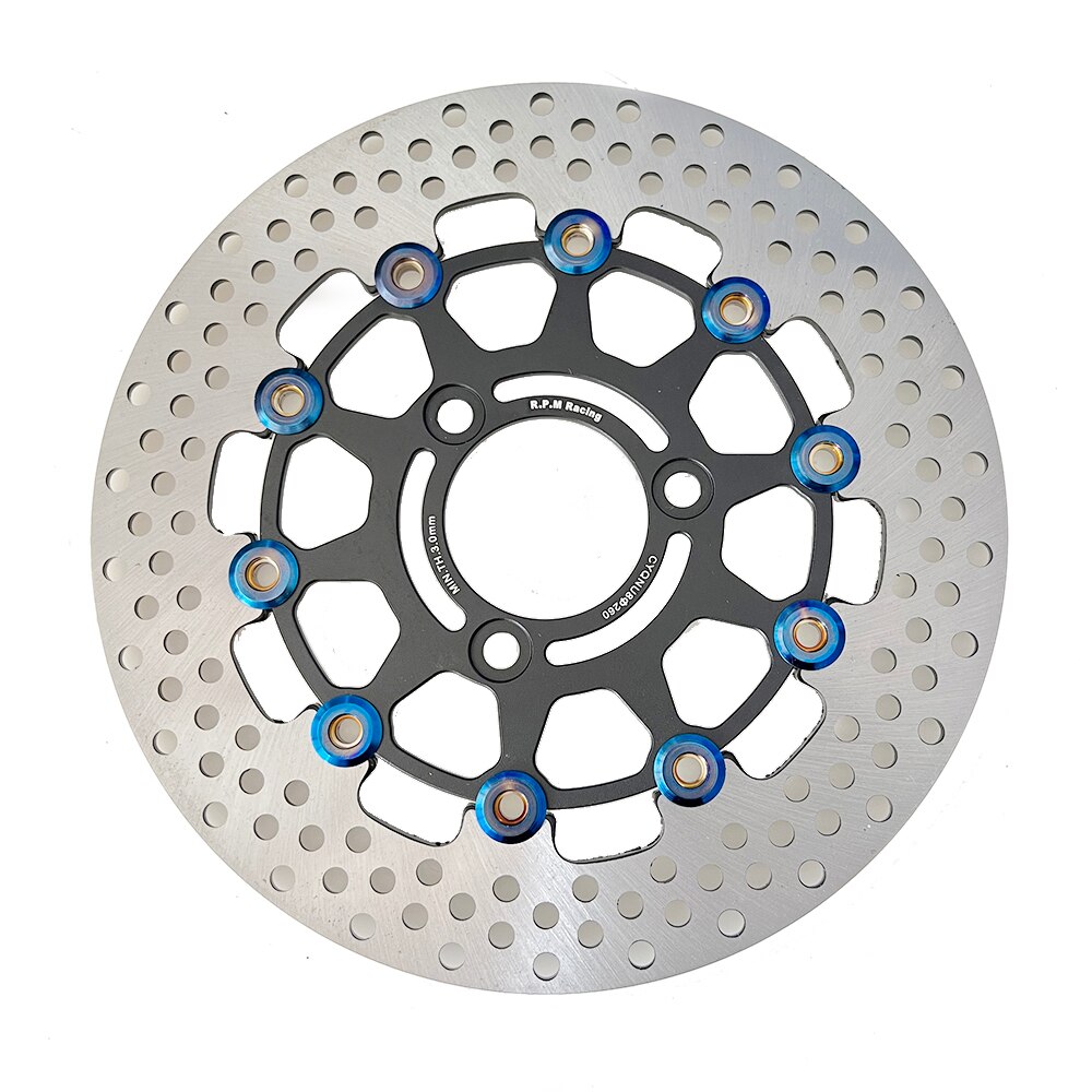 

Диск калибра 220 мм, 260 мм, передние и задние колеса с 3 отверстиями для скутера, уличного скутера, электрического скутера