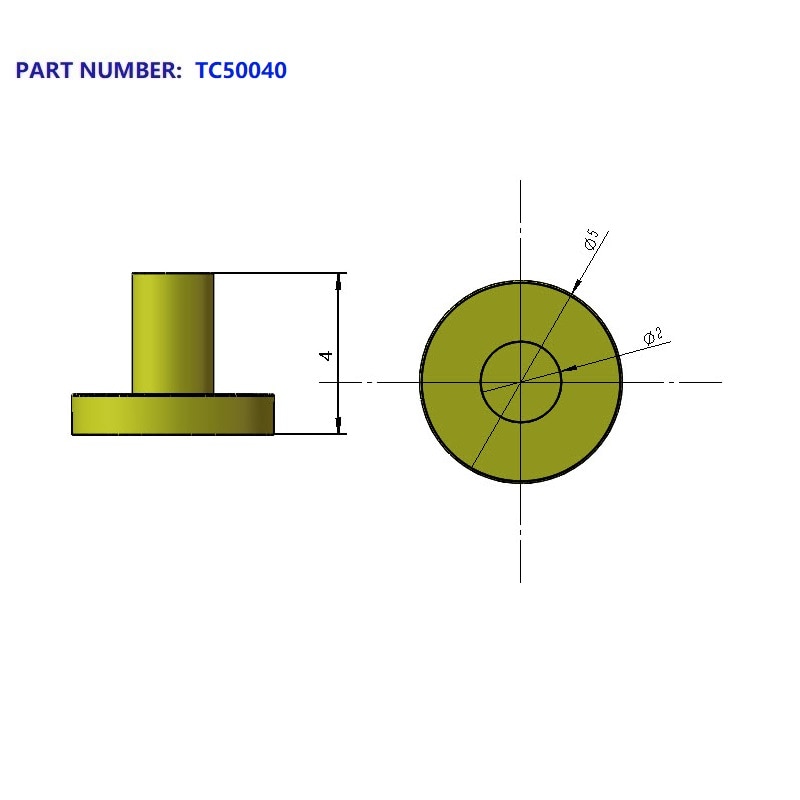 

5 шт., медные разъемы Pogo Pin 2.0, 3.0, 4.0, 6.0 мм