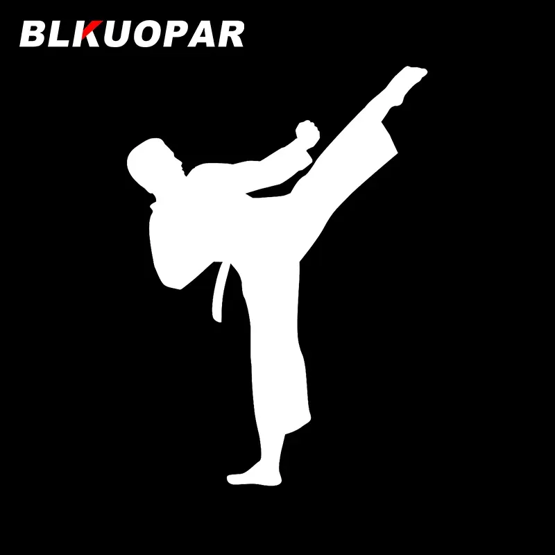 

BLKUOPAR силуэт Karate автомобильные наклейки высечка граффити наклейки аксессуары для автомобиля водонепроницаемый солнцезащитный устойчивый к царапинам графика