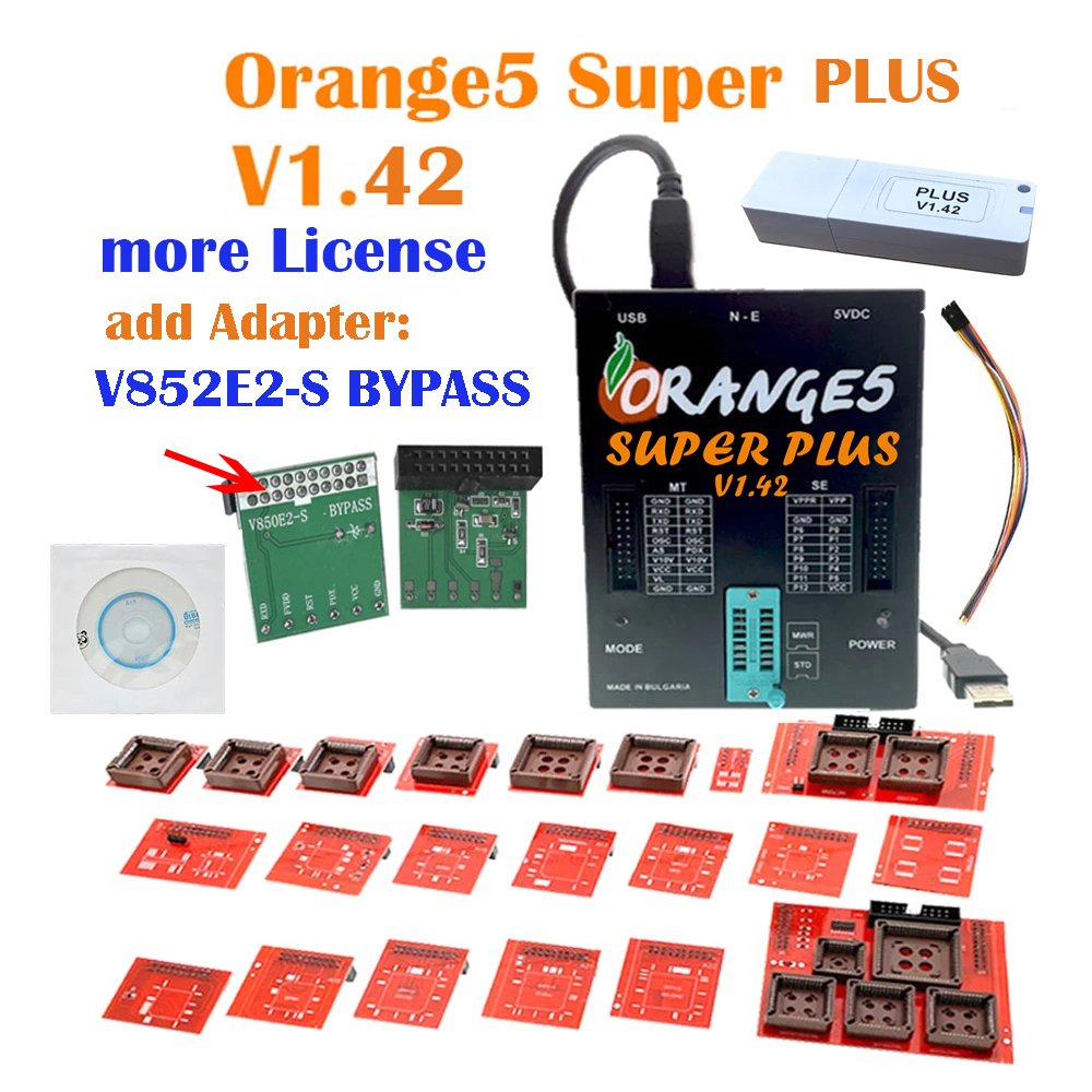 

Программатор оранжевый 5 с полной лицензией V1.42 V1.38, OEM orange5, профессиональное устройство программирования ЭБУ, активация полной авторизации