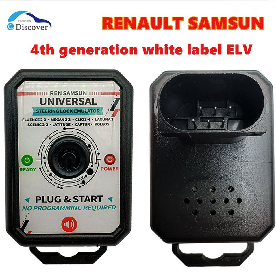 

Эмулятор замка рулевого управления Renault ESL ELV с голосовым Megane Fluence Clio Scenic Captur Latitude Dacia Sam-sung