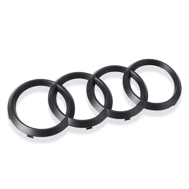

Audi 4-кольцевой логотип ABS серебристый/черный автомобильный капот передний капот гриль задний багажник эмблема значок наклейка для A3 A4 A5 A6 A7 Q2 Q3 Q5 Q8 TT
