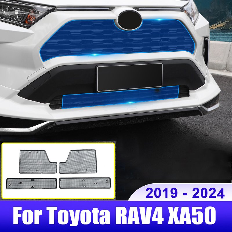

Гибридная Передняя решетка для Toyota RAV4 XA50 2019 2020 2021 2022 2023 2024 RAV 4, сетка для защиты от насекомых, внешние детали, аксессуары
