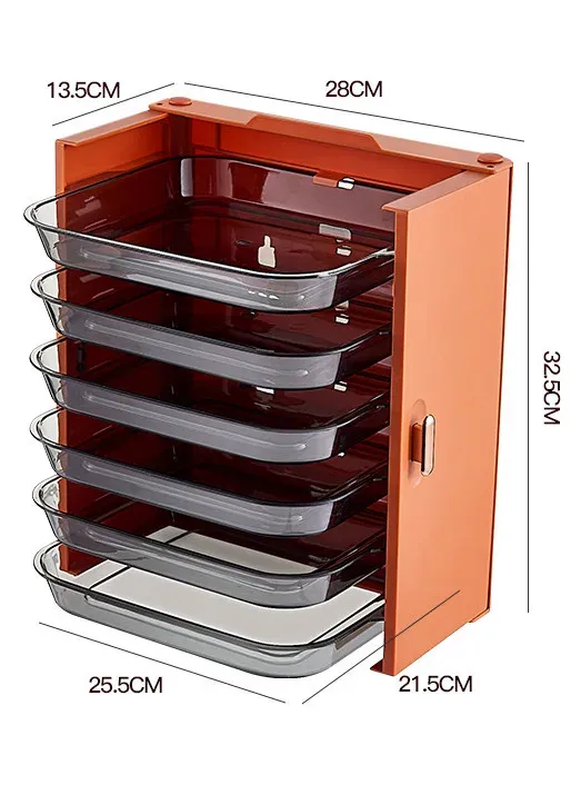 

Пластиковый 6-слойный органайзер для кухонной посуды